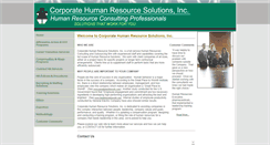 Desktop Screenshot of corporatehrsolutions.net